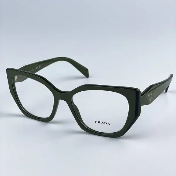 NEW Prada PR18WV 13J1O1 Sage Green Black Cat Eye Women Eyeglasses - Picture 1 of 9